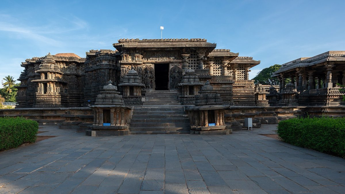 The Hoysaleswara temple at Halebidu
