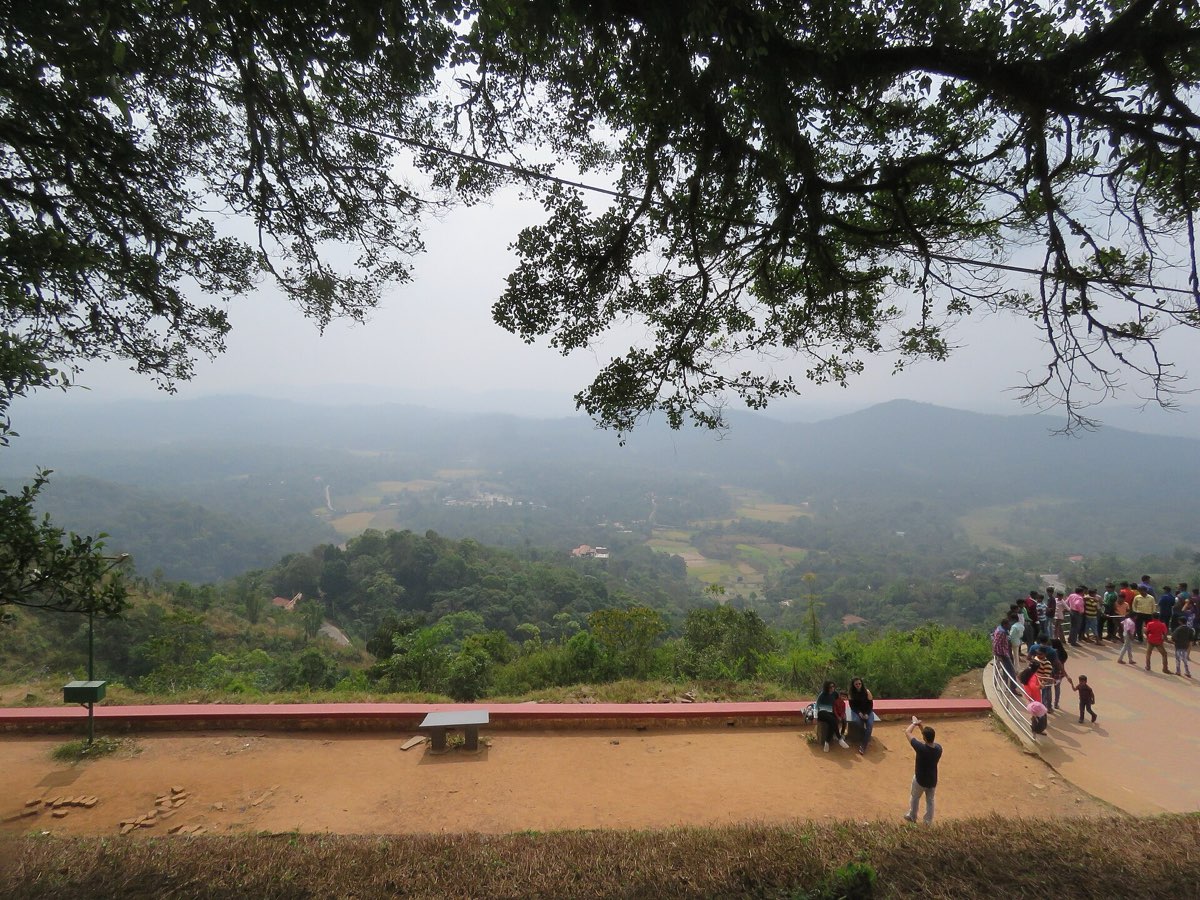 View over the valley from Raja's Seat, Madikeri