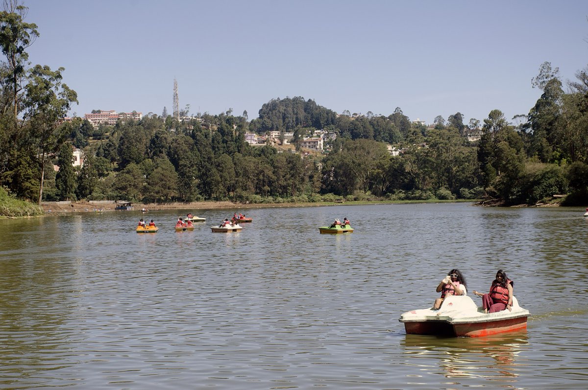 Boats on Ooty Lake