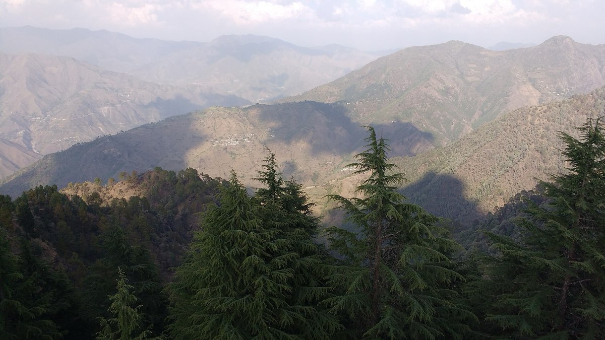 Himalayan range seen from Lal Tibba, Landour