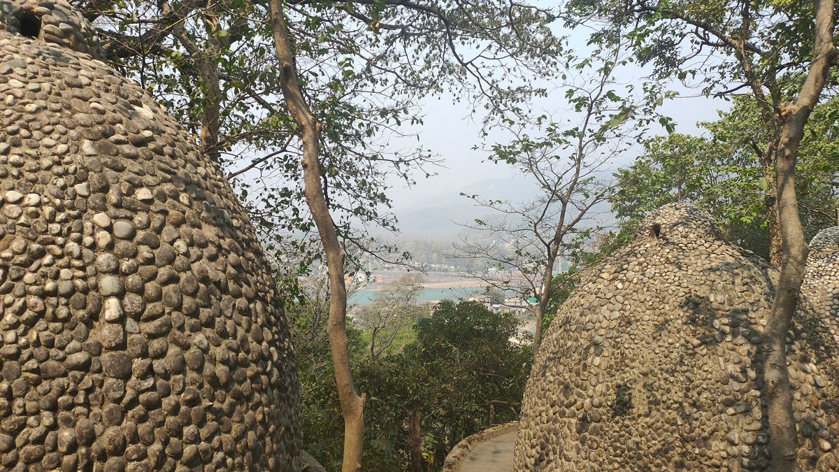 Meditation domes at the Beatles Ashram, Rishikesh