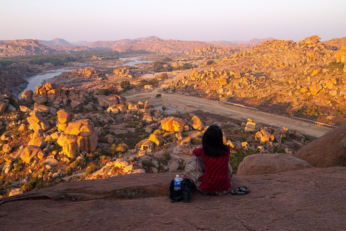 Hampi landscape seen from Matanga Hill