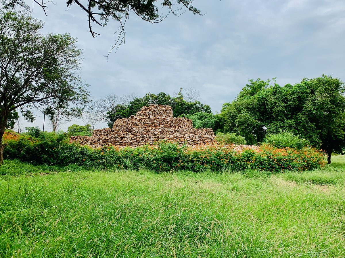 Reconstructed Buddhist stupa at Nagarjunakonda