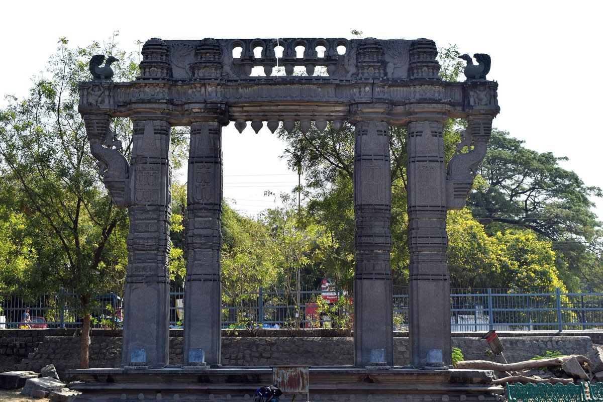 The Kakatiya Kala Thoranam gateway at Warangal Fort